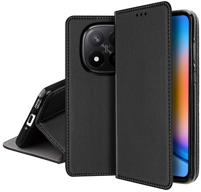 FÜR XIAOMI  POCO M8 PRO 5G - SMART MAGNETIC Tasche Buch Etui Case Hülle SCHWARZ