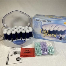 Remington Care Setter Hot Rollers Velvet Flocked Wax Core KF-20N w/ Clips WORKS