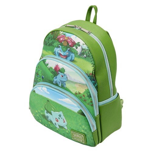 Mini Mochila Pokemon Bulbasaur Evolutions Triple Bolsillo - Imagen 3 de 6