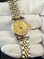 Rolex Oyster Perpetual Lady Vintage Watch 67193 Jubilee Bracelet Working 26mm