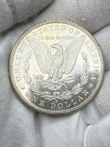 1880 S Morgan Silber Dollar, Stempelglanz, Prooflike, PL. A30 - Bild 2 von 4