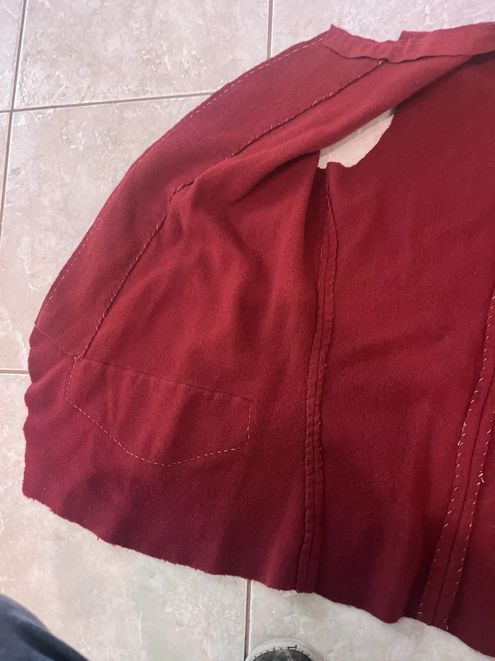 Chaleco cosido a mano siglo XVIII talla 40 sin botones Foto 2 de 4