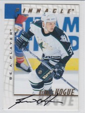 1997-98 PINNACLE BAP BENOIT HOGUE HARD AUTO #152 Autograph Be A Player Stars