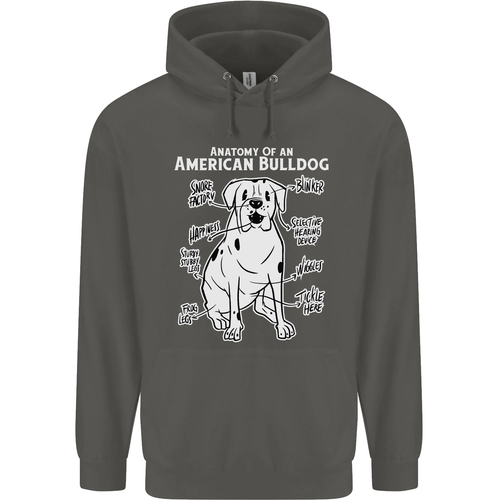 American Bulldog Anatomy Funny Dog Childrens Kids Hoodie - Picture 11 of 12