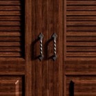 Twisted Black Wrought Iron Cabinet Drawer Pull Cupboard Door Handle Renovators