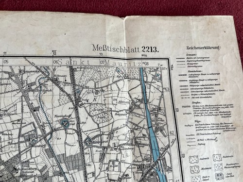 Landkarte 1895/1927 MÜNSTER #2213 - 1:25000 - Albachten - Hiltrup - Roxel - koloriert - Bild 5 von 8