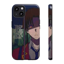 Anime Phone Case - Inspirational Quote Design, Custom Cell Phone Cover, Unique