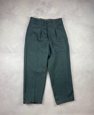 Vintage Swiss Army Military Olive Gray Wool Work Pants Trousers Size 72