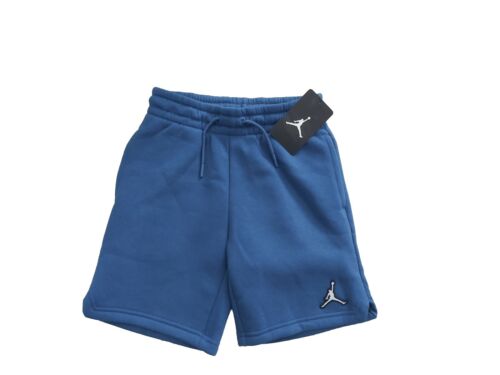 Nike Boy Air Jordan Blue Fleece Jersey shorts Size Small 8 10 years NWT - Afbeelding 1 van 6