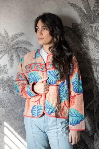 Lote de 5 piezas de algodón indio vintage hecho a mano para mujer ropa de invierno chaqueta abrigo kantha - Imagen 11 de 11
