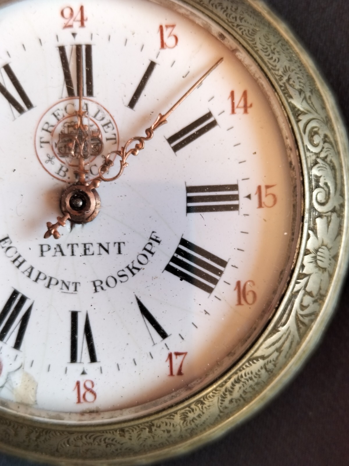 Montre Gousset Régulateur Roskopf Argentée - Remontoir Non Bloqué, Vintage, Unisexe