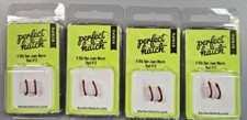 4pks-Perfect Hatch PHFLY6344-12P NYMPH V Rib San Juan Worm Red 4 x 2 Pack