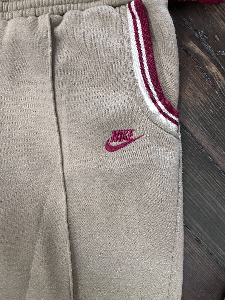 Nike Vintage 80s Swoosh Run Jogging Suit Sweatshirt + Sweatpants Size Large  Tan | eBay