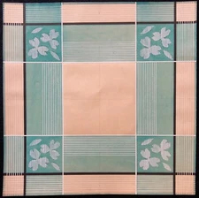 Abstraction Geometric Period Art Deco Gouache Middle 20th Abstract