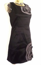  Robe ♥ VIRGINIE ET MOI ♥ T S 34 36 soirée cocktail chic noir gris Taille Femme