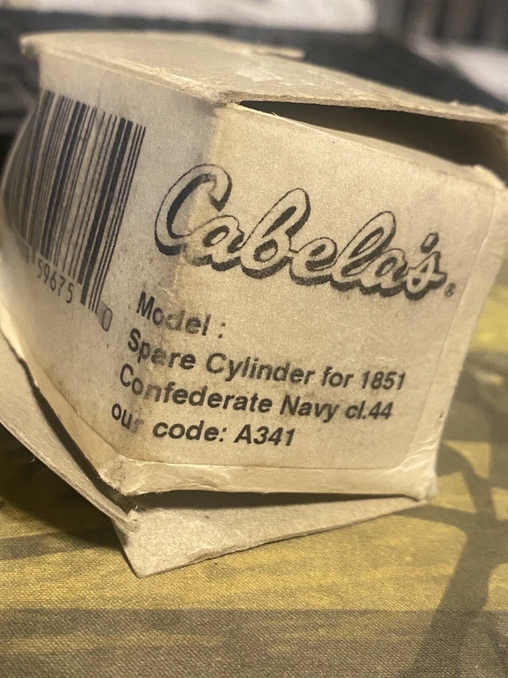 Cabelas Spare Cylinder For 1851 Confederate Navy cl.44 Engraved. - Image 3 of 4