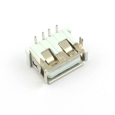 10Pcs USB 2.0 Female Type A 4 Pin 4P AF Right Angle DIP PCB Connector 2 Leg DIY