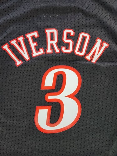 Adidas Philadelphia 76ers Allen Iverson Swingman Jersey Men’s Small DeadStock - Picture 15 of 15