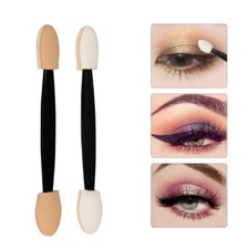 Double Ended Disposable Eyeshadow Sponge Applicators Make Up Dual Brush .
