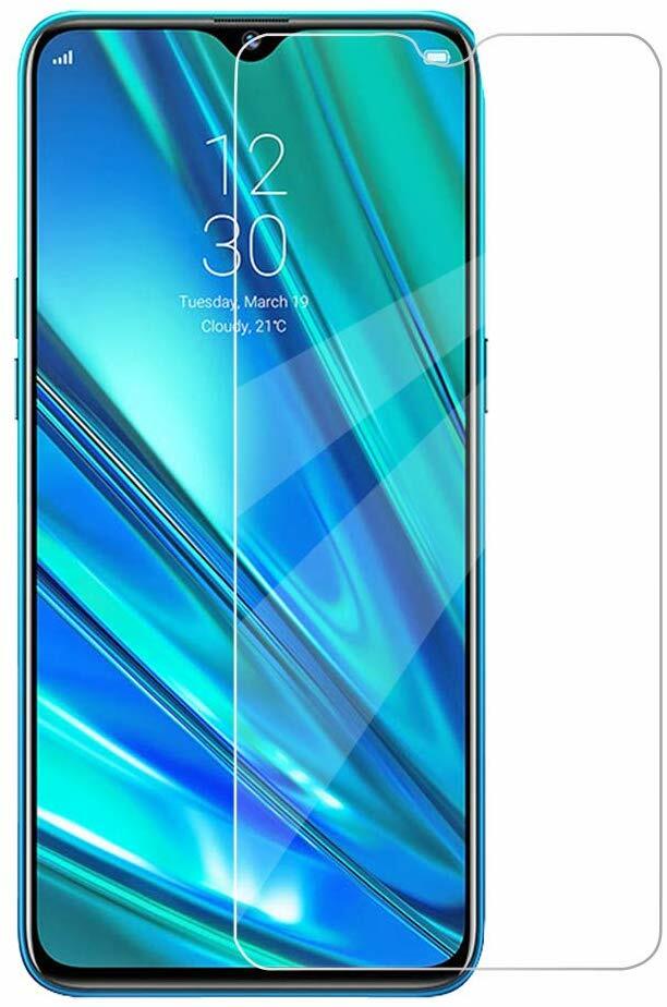 KLYEU vetro temperato per Realme 5 Pro, schermo protettore pellicola protettiva pellicola blindata trasparente HD 9H pellicola protettiva Compatibile con Realme 5 Pro 3 Pezzi