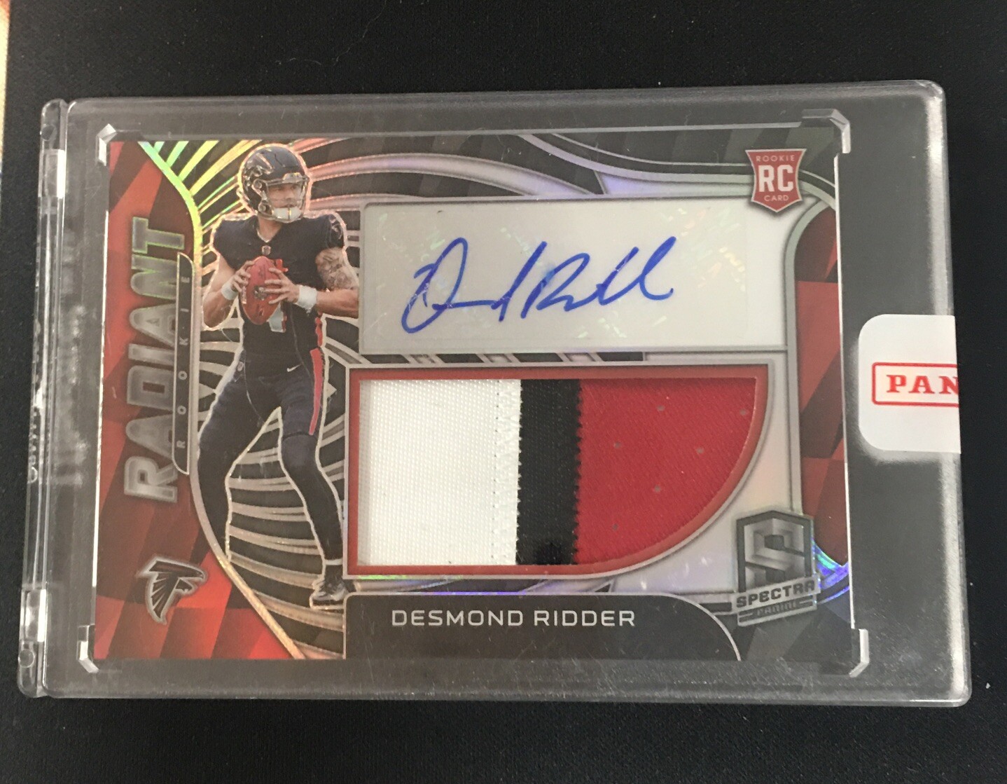 Desmond Ridder 2022 Panini Spectra Radiant Rookies Rookie Patch Autograph /99