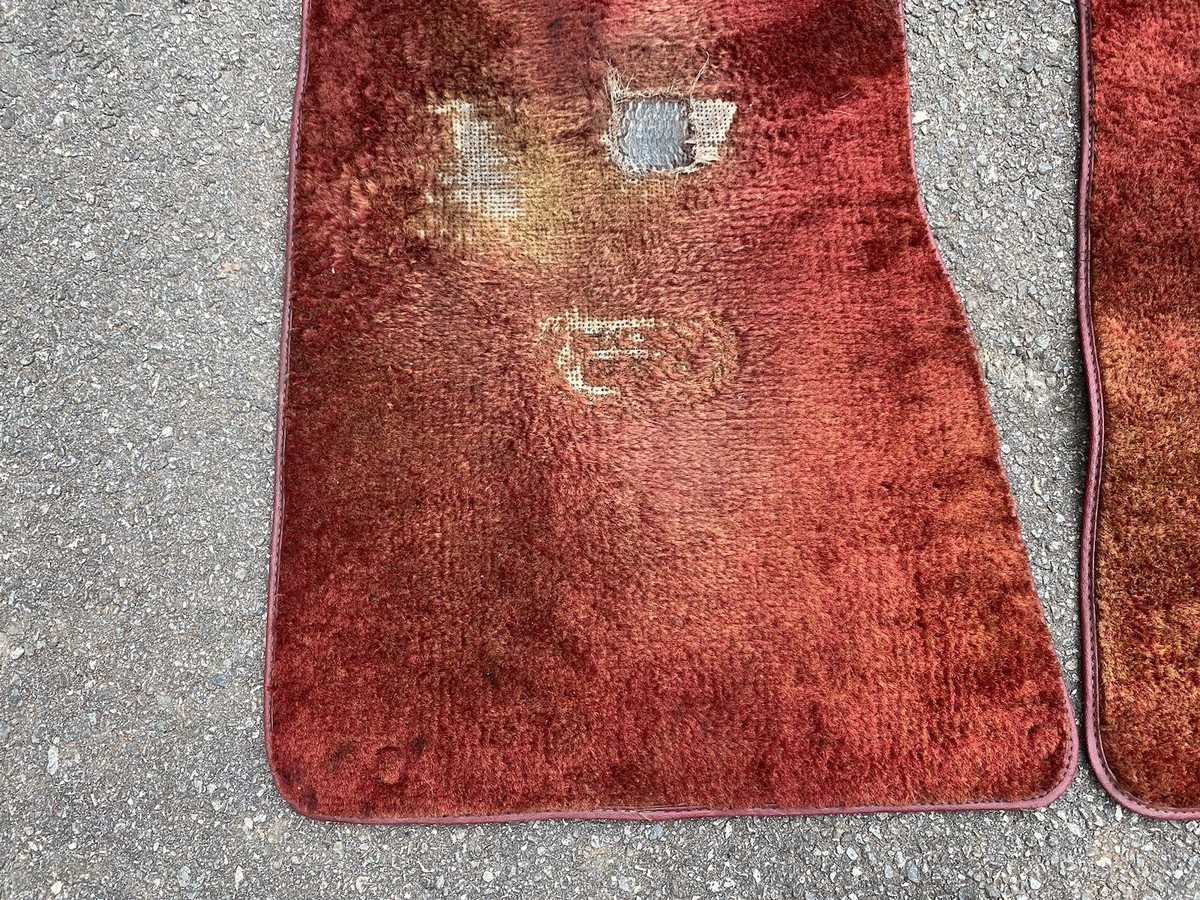1984-86 Nissan 300ZX Z31 OEM Maroon Red Front Floor Mat Set