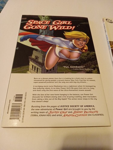 2X Power Girl A New Beginning & Aliens And Apes DC Comics June 2010 TPB 1st/1st - Picture 9 of 17