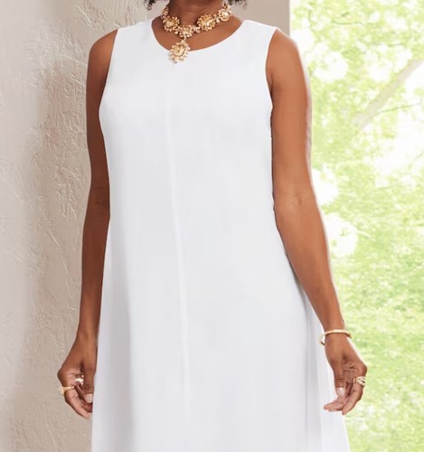 1X PLUS White Summer Spring Formal Wedding Church Party Lena Hi-Low Maxi Dress - Picture 2 of 5