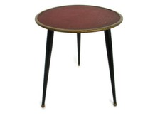 Small Side Table Mid Century  Modernist Coffee table Plant stand Brass Funky