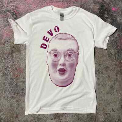 Devo Band T Shirt Vintage New Wave Rock The Cure Bauhaus Wire B-52s Oingo Boingo