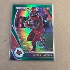 2021 Prizm Draft Picks Green Prizm Javian Hawkins #119 A-46