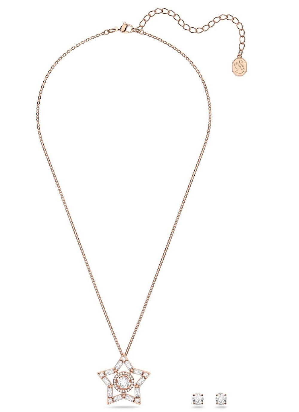 КОМПЛЕКТ SWAROVSKI STELLA HALSKETTE КОЛЬЦО С ПОДВЕСКОЙ СЕРЬГИ 74829710 34890₽