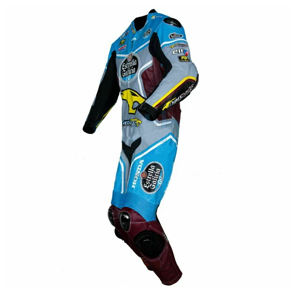 Honda Motorcycle Armoured Padded Suit Motorbike Genuine Cowhide Leather Suit - Image 3 of 4