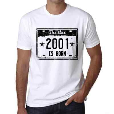 ULTRABASIC Herren T-Shirt Der Stern ist 2001 geboren The Star Is Born in 2001