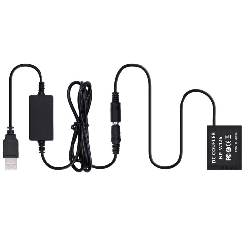 CP-W126 USB Power Kit DC Koppler Dummy Akku Ersatz von NPW126 für Fuji X-T2 - Bild 3 von 10