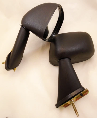 FOR TOYOTA MAZDA DATSUN SUNNY UNIVERSAL BLACK FENDER MIRRORS PAIR CUSTOM RETRO