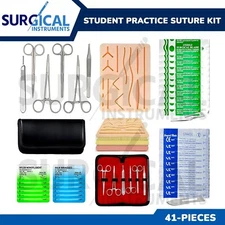 41 Piece Practice Suture Kit Set for Medical and Veterinary Student Training