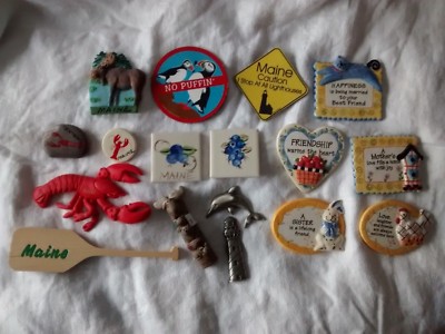 Magnets,Maine,Lobster,Moose,Love,Blueberries NEW Ceramic,Wood,Clay