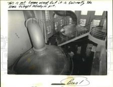 Press Photo F.X. Matt Brewing Company Brewing Kettle Tanks at Brewery