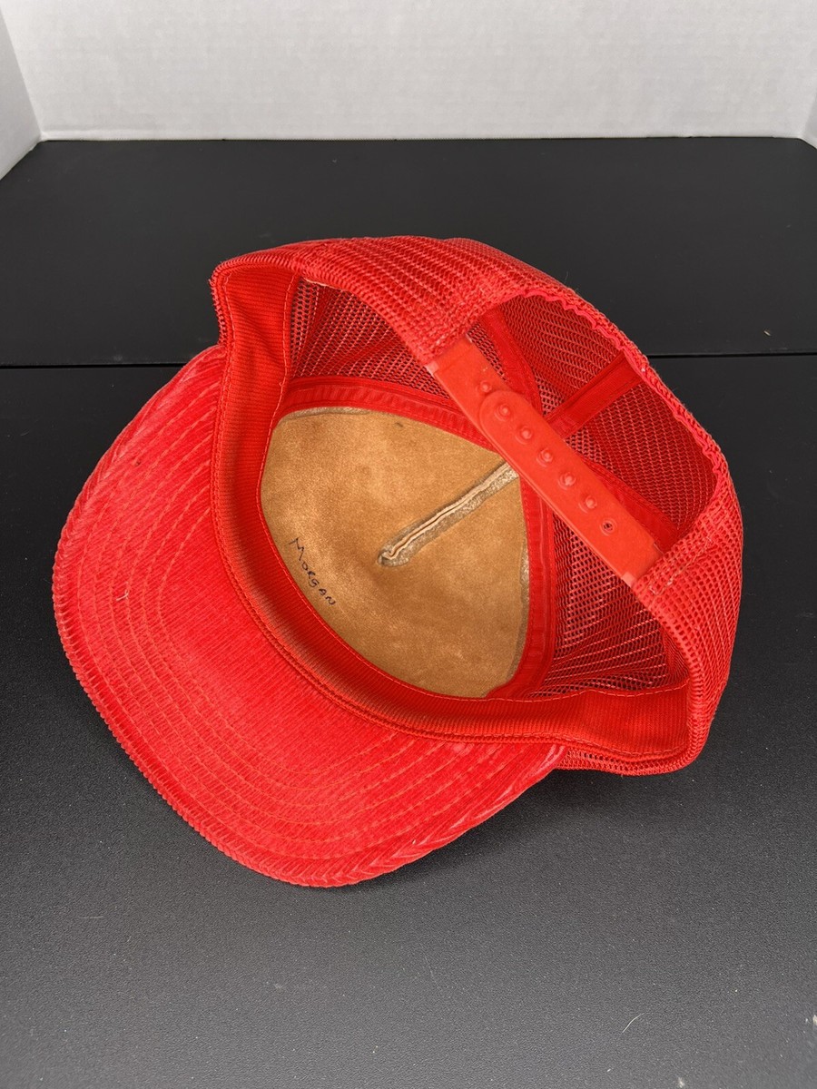 Vintage Budweiser Leather, Corduroy Trucker SnapBack Made In  display picture 1