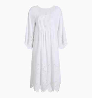 white stuff cora linen dress White Stuff Cora Women's Dress Relaxed Short Sleeve Linen Blend Ladies  Outfit 10
