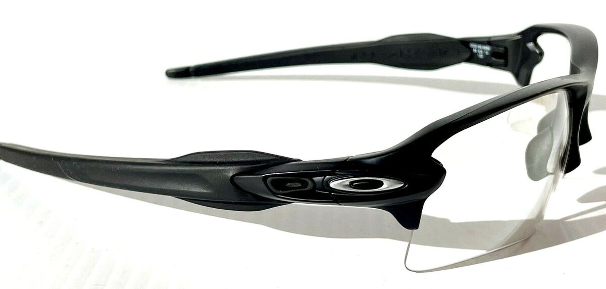 Oakley FLAK 2.0 XL Matte Black Frames w Clear Lens Sunglass Oakley FLAK 2.0 XL Matte Black Frames w Clear Lens Sunglass