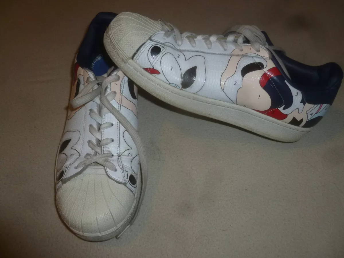 ADIDAS SUPERSTAR RO W 9 S80289 WOMENS WHITE INDIGO SNEAKERS | eBay