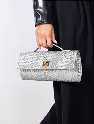 SXY Ladies Women Top Handle Bags Woven Bag Fashionable Simple Elegant Handbag