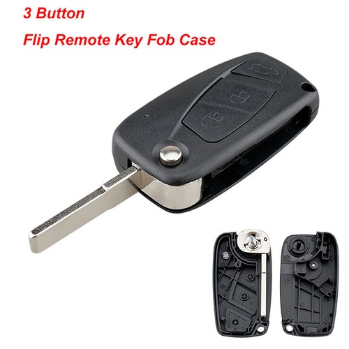 For Fiat Ducato Idea Punto Panda Black Key Fob Hard Shell Case Cover Protector - Picture 3 of 9