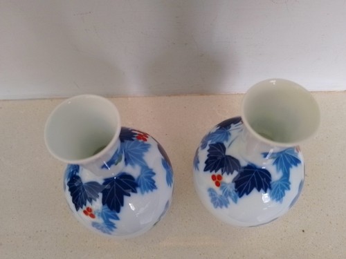 Paar Fukagawa Koransha Mid Century Sake Flaschen - Bild 11 von 12