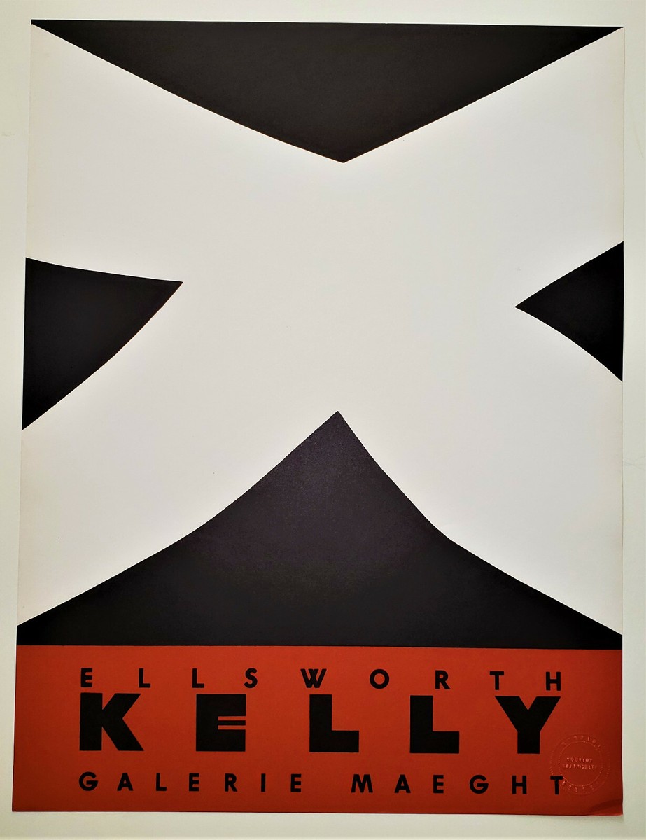 その他 ELLSWORTH KELLY - GALERIE MAEGHT 1958 ELLSWORTH KELLY Original LITHOGRAPH Galerie Maeght MOURLOT Paris