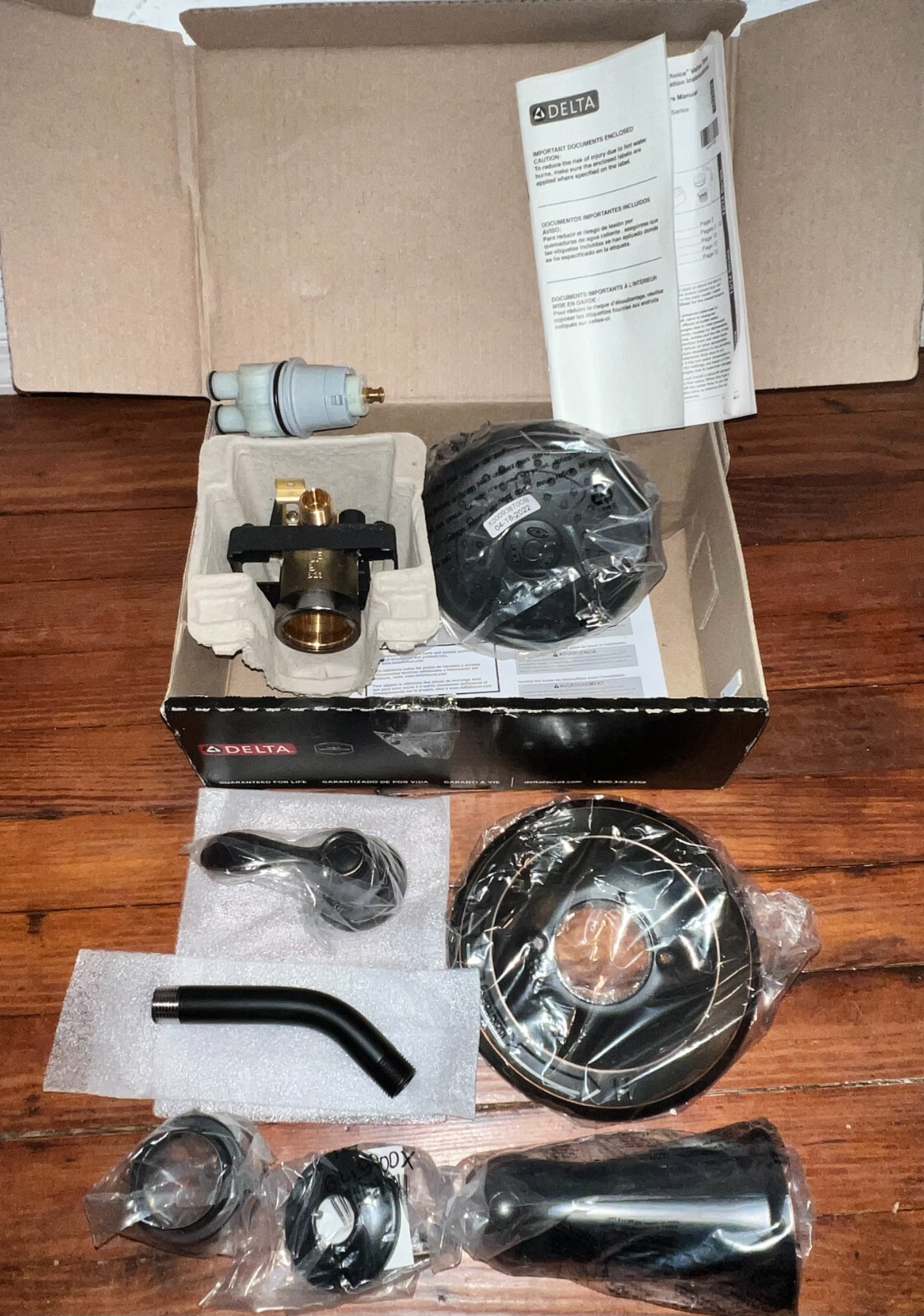 Delta Porter Oil Rubbed Bronze SingleHandle 3Spray Tub & Shower