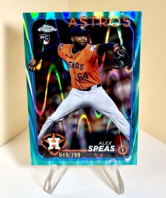 Alex Speas RC AQUA RAYWAVE REFRACTOR /199 2024 Topps Chrome Update #USC175