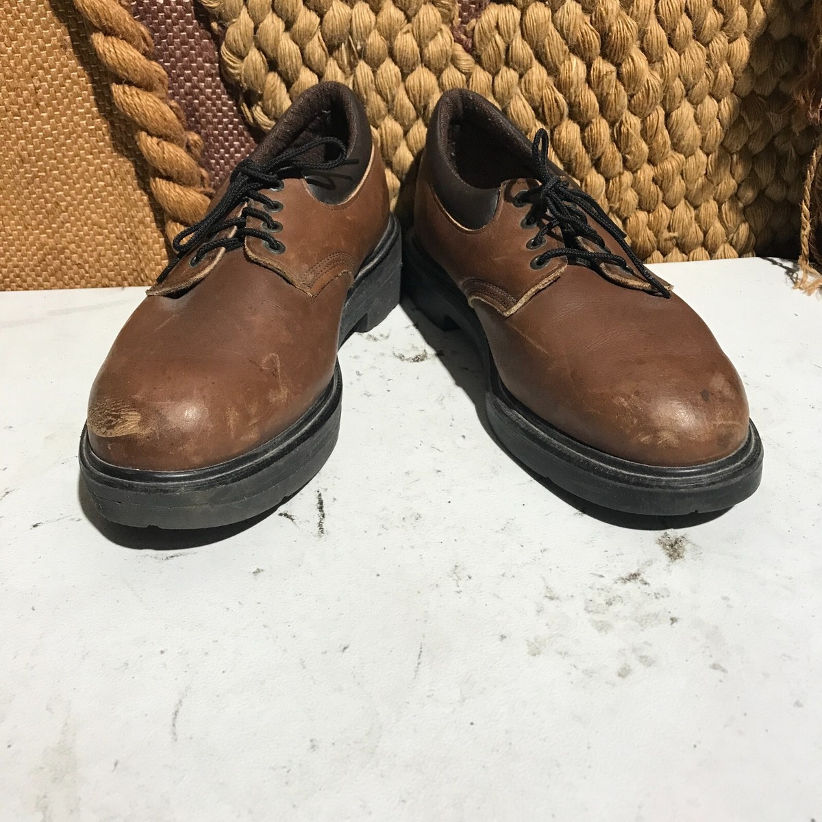 RED WING/2007年製/1907/USA8/UK7/EUR40/26cm Red Wing Work Oxford Shoes EH Brown Leather 4407 US Size